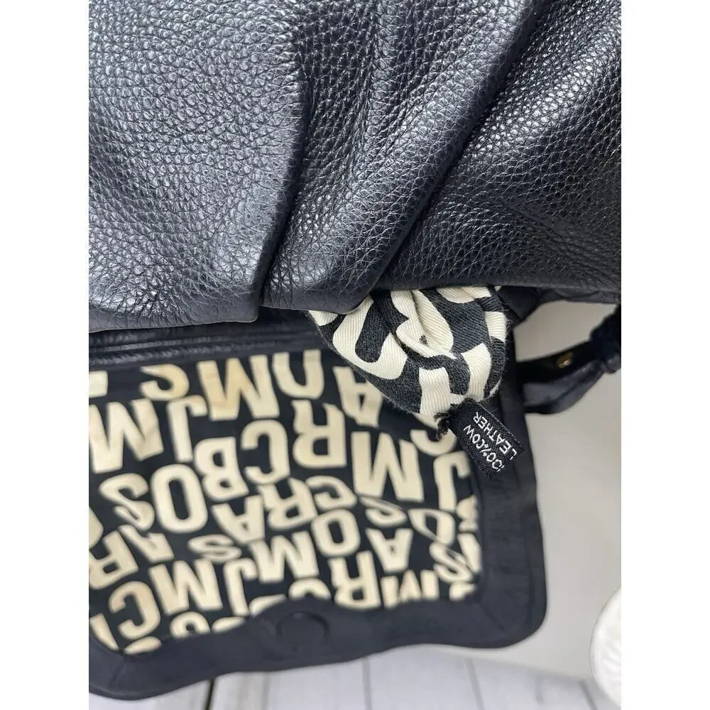 Marc By Marc Jacobs Vintage Ukita Black Soft Leather Classic Top Handle Bag Y2K